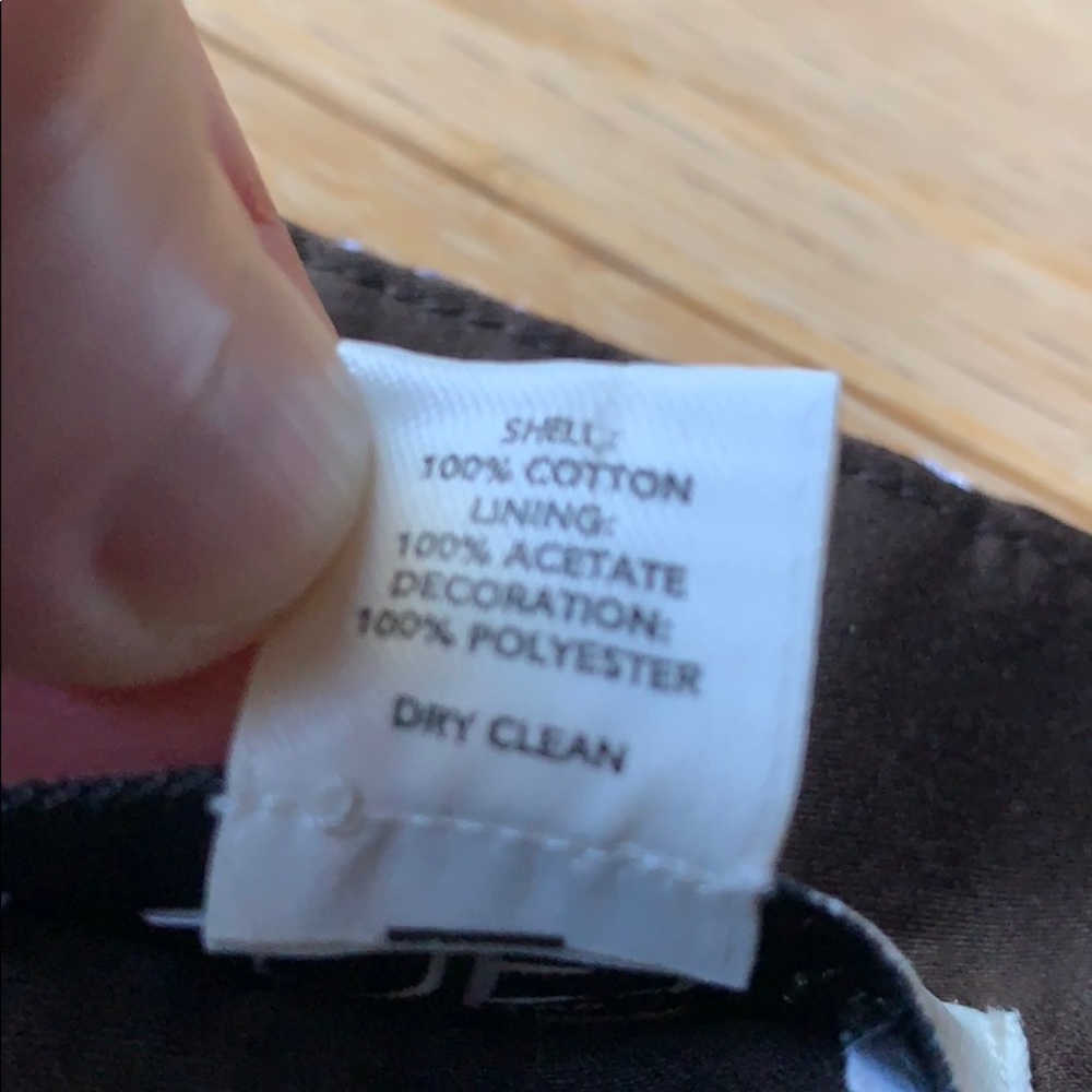 ANN TAYLOR LOFT skirt size 10 brown white - Picture 5 of 7